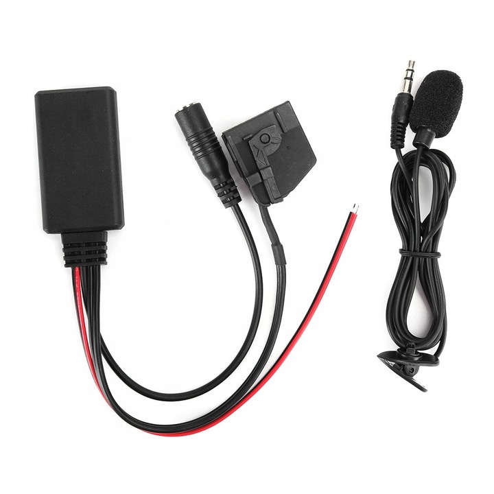 Adapter audio Bluetooth fara fir, 18 pini, microfon, negru, set