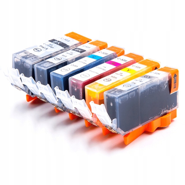 Set 6 cartuse imprimanta Fullbox pentru CANON PGI525 CLI526, multicolor
