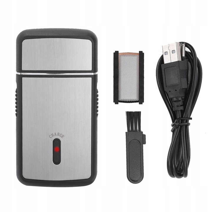 Aparat de tuns, SM-528, cu motor inteligent, lama din inox argintie, set