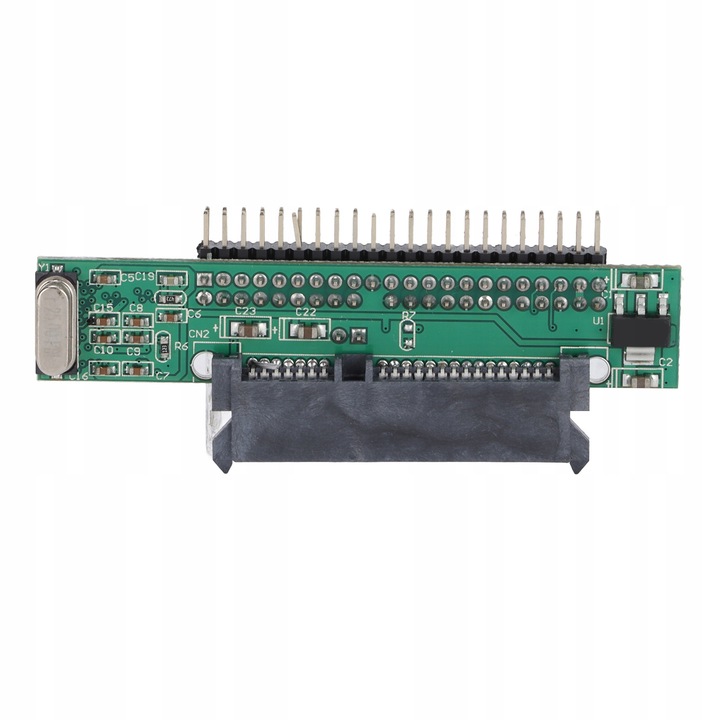 SATA - IDE 44 tűs adapter, 2,5 hüvelykes, 7 + 15 tűs, zöld színű, 1 db-os készlet.