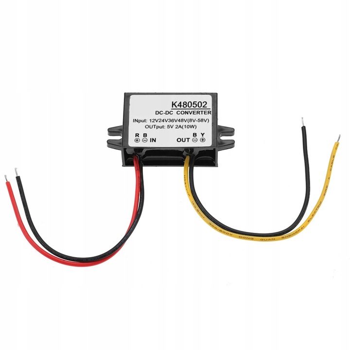 Convertor Buck DC-DC 8-58V la 5V 2A 10W, 63x32x18mm, set