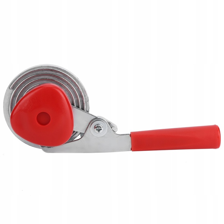 Aparat de sigilat conserve, 22,5cm, argintiu si rosu, set cu instructiuni