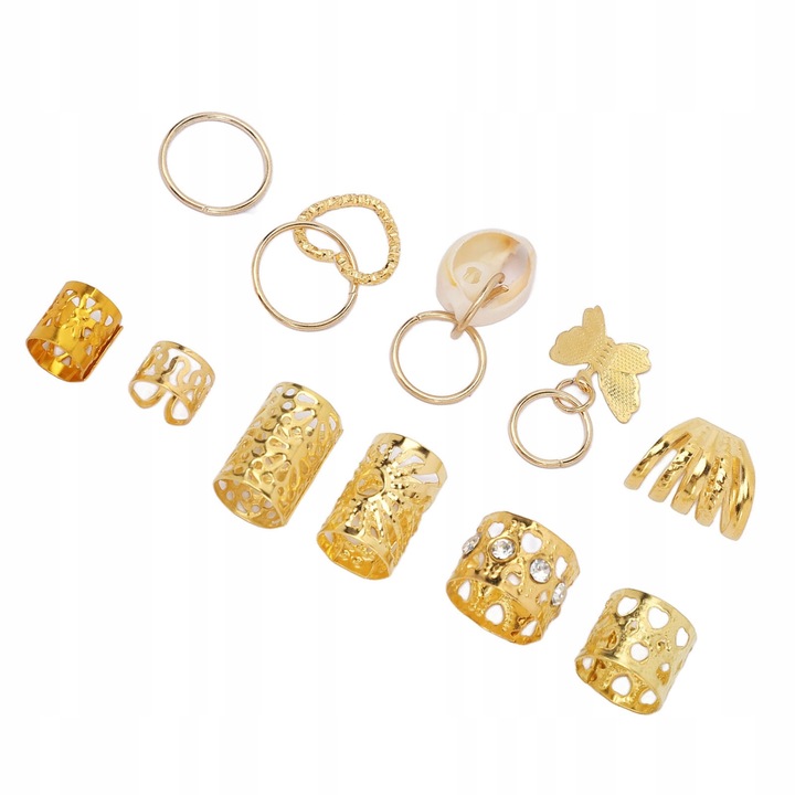 Set accesorii par, 202 bucati, stil vintage, diverse forme, multicolor