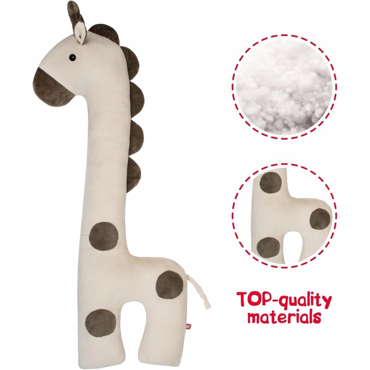 Jucarie de plus, Fancy, girafa, 90cm, multicolor