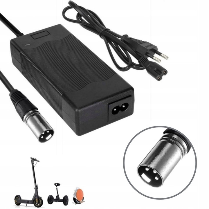 Incarcator pentru bicicleta electrica 42V 2A, 3-pin XLR