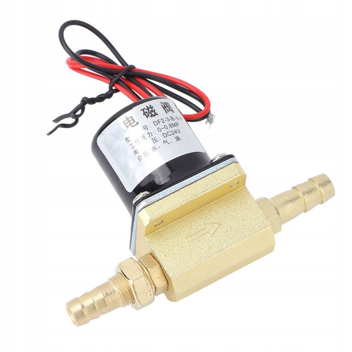 Elektromos szelep, 1/8, 0~0,8Mpa, DC 24V, gázokhoz és nem korrozív folyadékokhoz