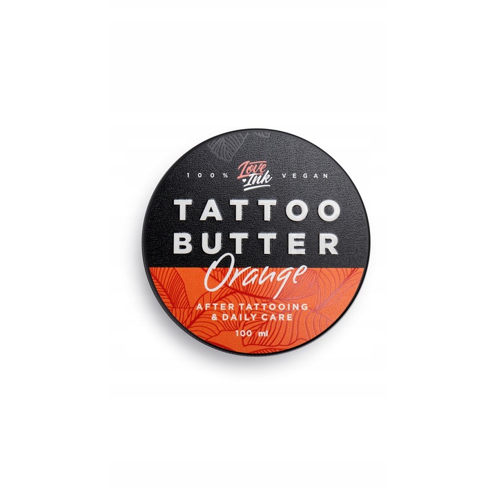 Loveink Tattoo Butter Orange tetoválóvaj, 100ml, vegán, narancsolajjal