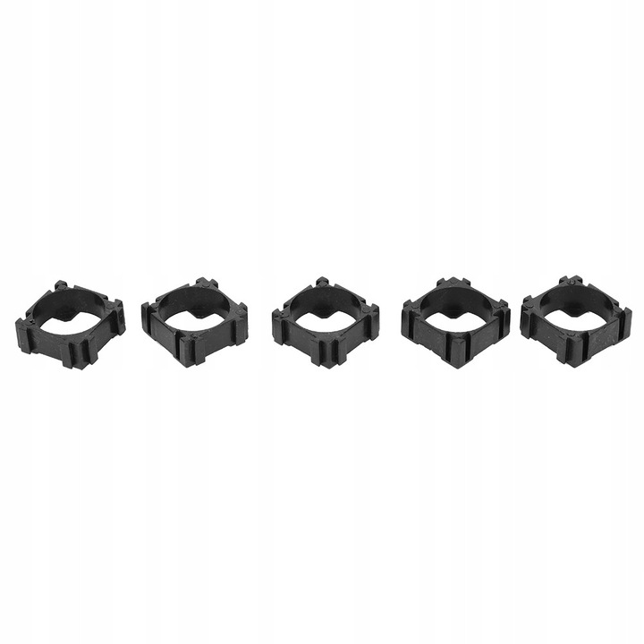 Set 100 suporturi pentru baterii 18650, ABS, 20,2x20,2mm, multicolor