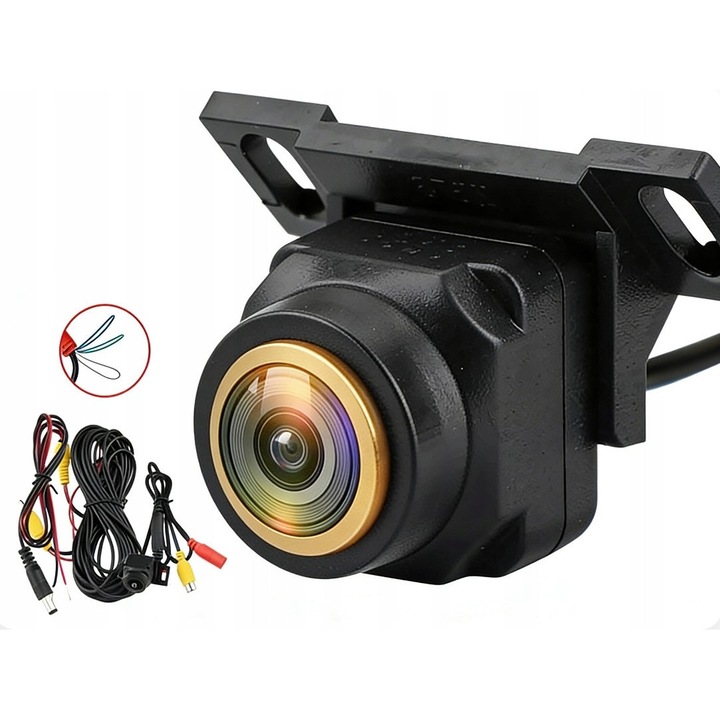 Camera de marsarier AHD RCA CVBS PAL NTSC, 200° zi/noapte, rezistenta la apa, 12V