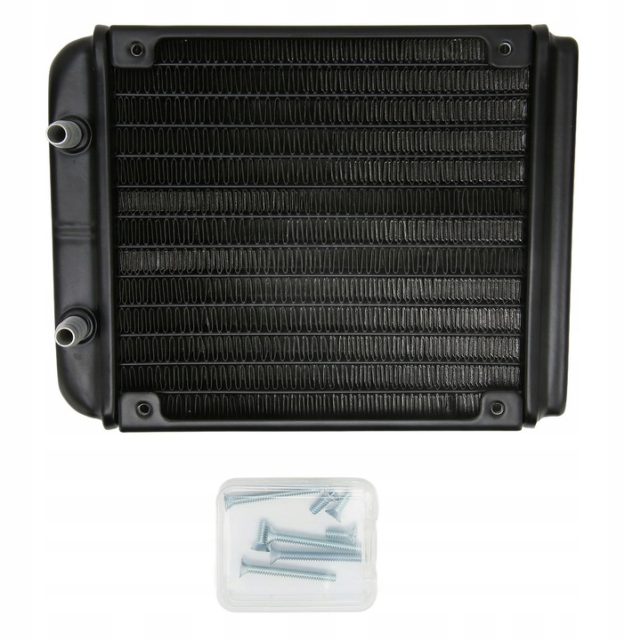 Racitor de apa din aluminiu 7.5mm, 12 tuburi, pentru procesor, negru