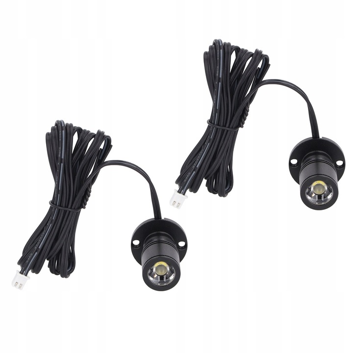 Spot LED mini USB 5V, beépíthető reflektor, 5W, fehér, szett