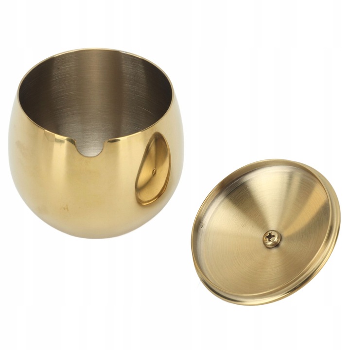 Cukiernica din otel inoxidabil, 350g, 9,3x9,5cm, cu capac