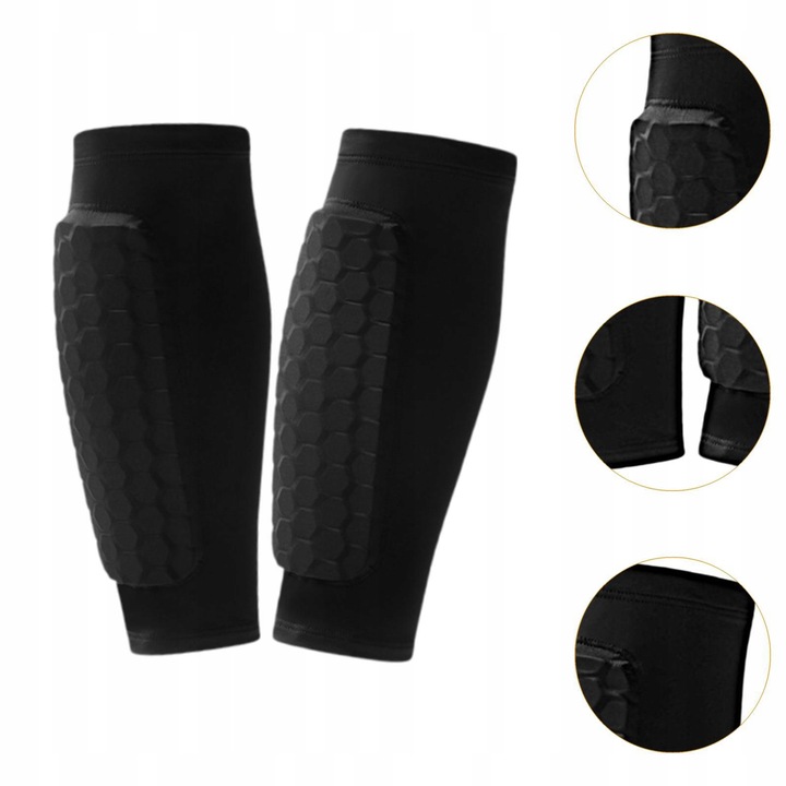 Aparatoare de glezne pentru fotbal, set de 2, nylon si silicon, 30x28-34cm, respirabile