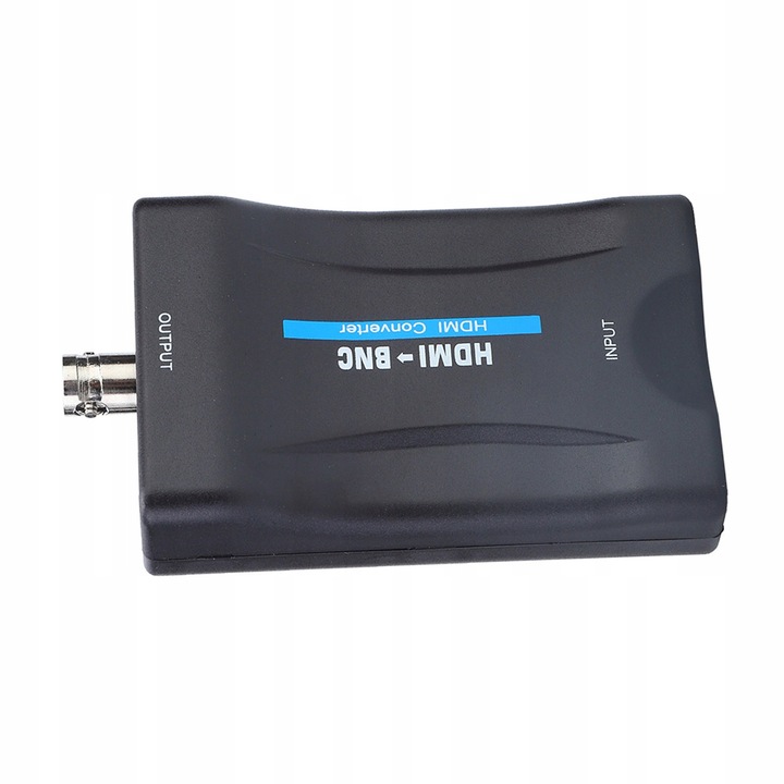 Converter video HDMI la BNC, negru, 480i/576i, set cu cablu USB