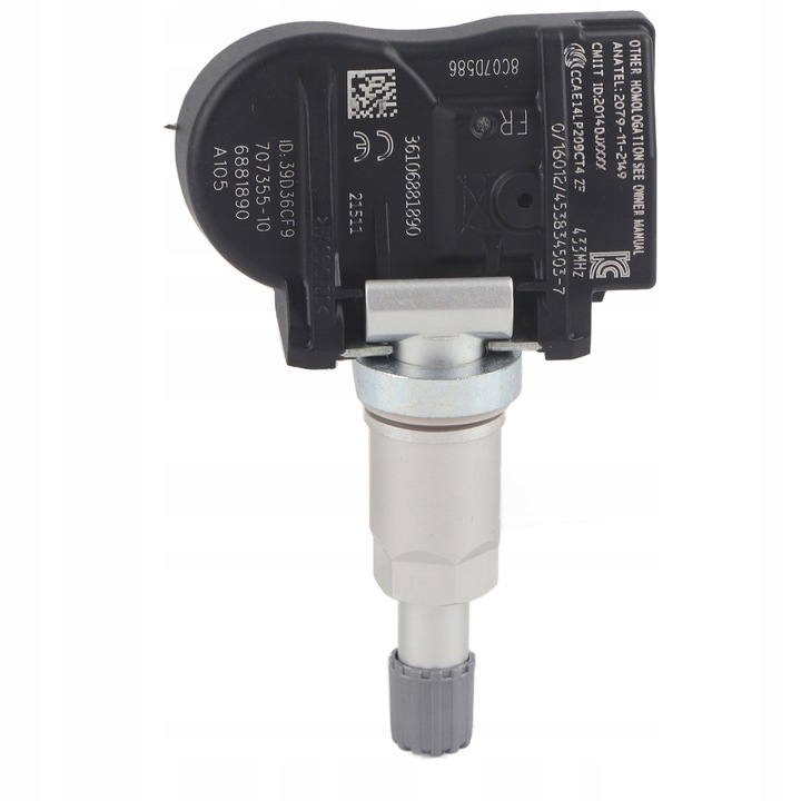 Keréknyomás érzékelő készlet, 36106856209/36106881890, fekete, BMW-hez