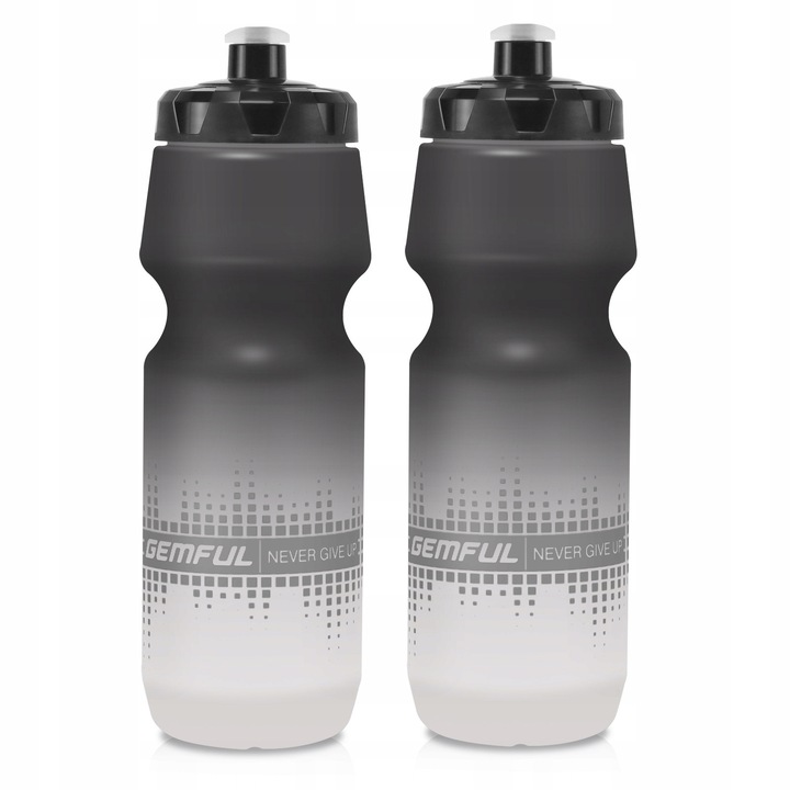 Bidon GEMFUL 750ml, set 2 bucati, usor, pentru sport si sala