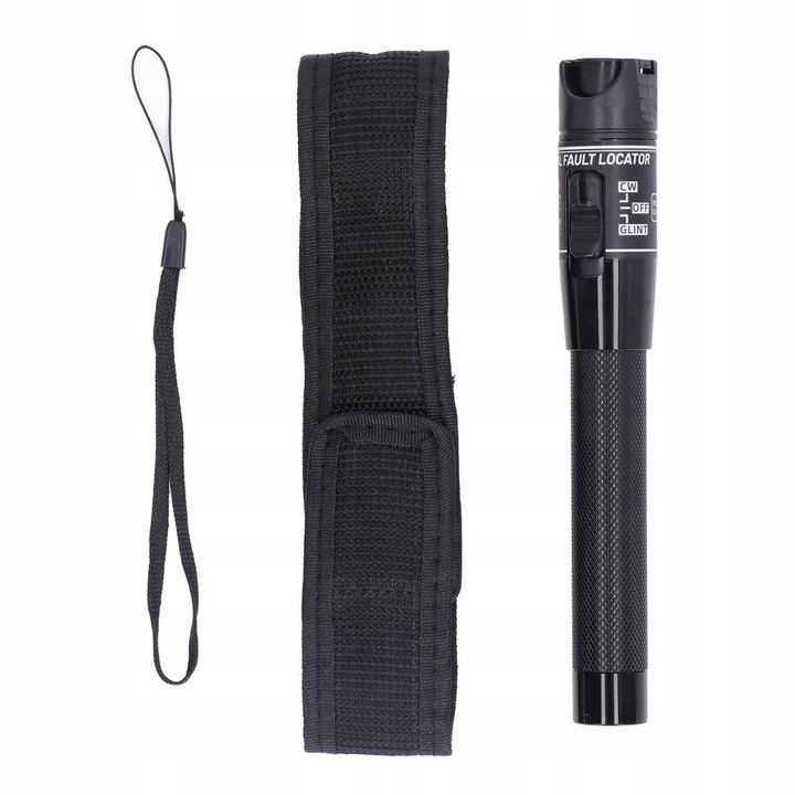 Localizator vizual de defecte, 60MW, 60km, 2,5mm, aluminiu, set complet