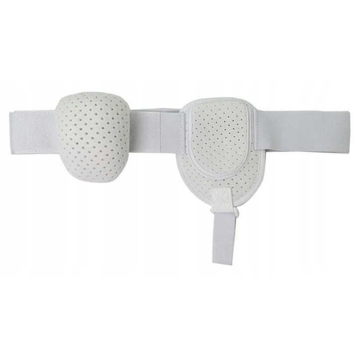 Patura medicala pentru hernie inghinala, 86-112cm, alba, set ajustabil