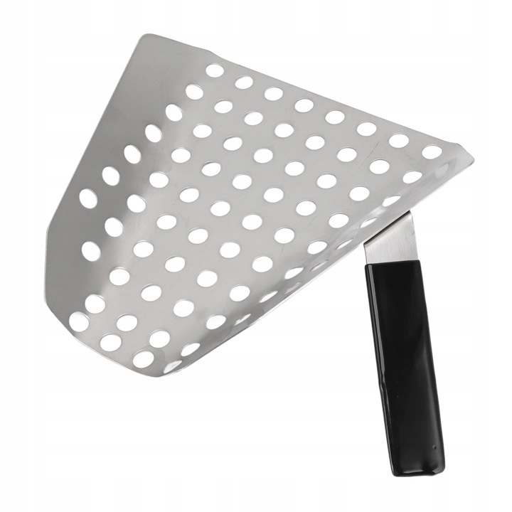 Popcorn lapát rozsdamentes acélból, ergonomikus, 192x190x120mm, szett