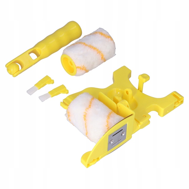 Set unelte de vopsit, 2 role 50x95mm, 2 pensule, alb + galben