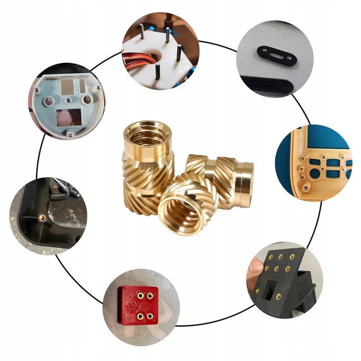 Set 330 bucati inserti din alama M2, M3, M4 pentru imprimare 3D