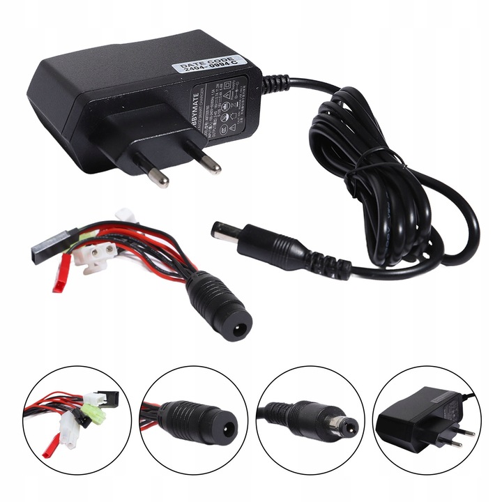 Incarcator inteligent Nimh Nicd pentru RC, 6 conectori Mini Tamiya