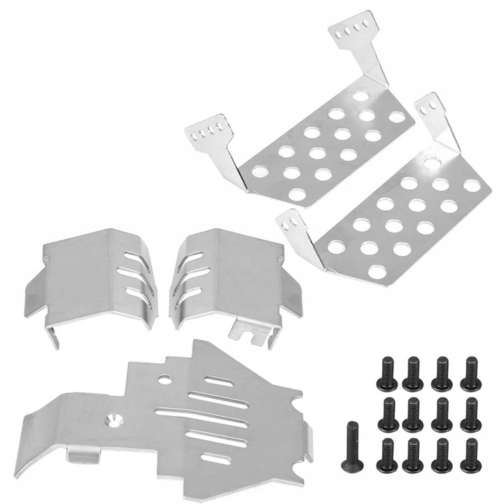 Protector sasiu RC set, pentru Traxxas TRX-4 82056-4, inox, argintiu