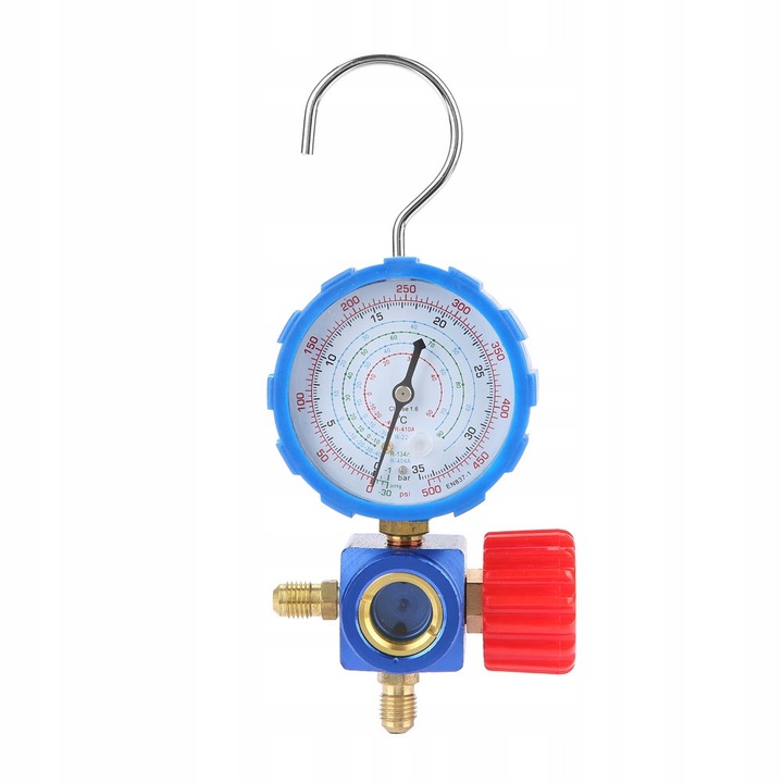 Klíma elosztó nyomásmérő 500psi, műanyag, fém, 354g