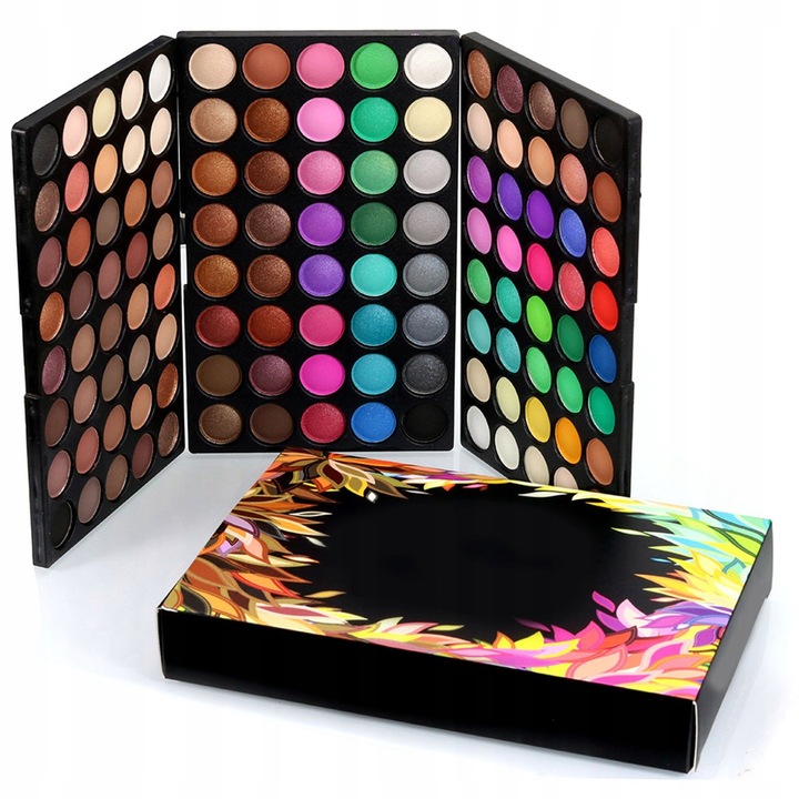 Set paleta fard de pleoape 120 culori, 246g, multicolor