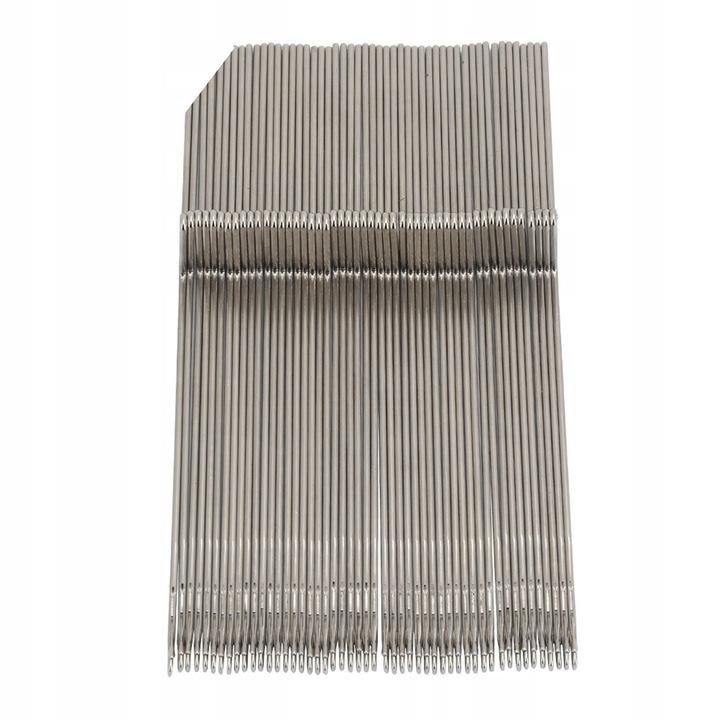 Set 50 ace din otel pentru masini de tricotat, 13,5cm