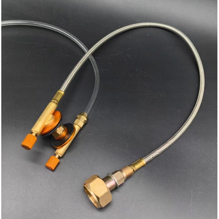 Adaptor pentru umplerea cartuselor din butelie de gaz de 11kg cu sistem de decompresie