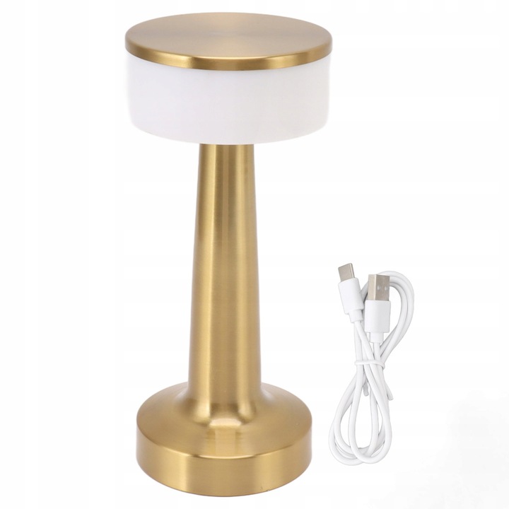 Lampa de masa portabila, 3 culori, incarcare USB, acril, 1W, 319g