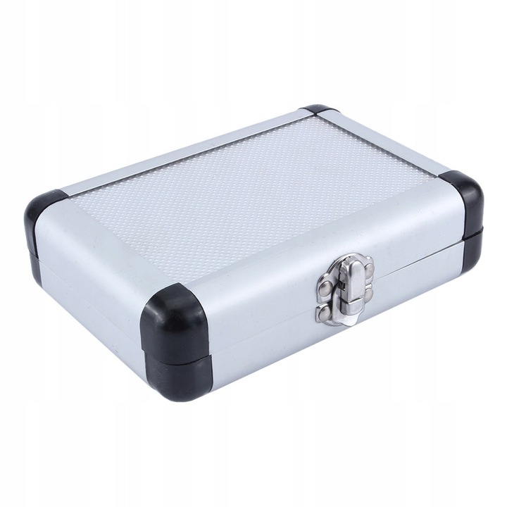 Set de 5 burghie conice pentru metal, lemn, plastic, dimensiuni variate, cutie din aluminiu