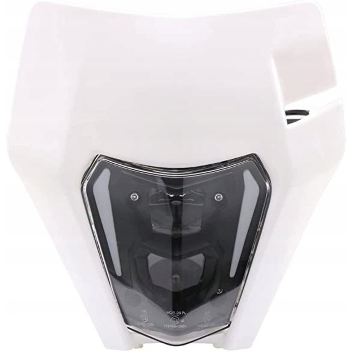 Far LED universal pentru motocicletă Dirt Bike / Enduro / Supermoto, lumină albă, 850 lm fază scurtă / 1800 lm fază lungă, 10–23W
