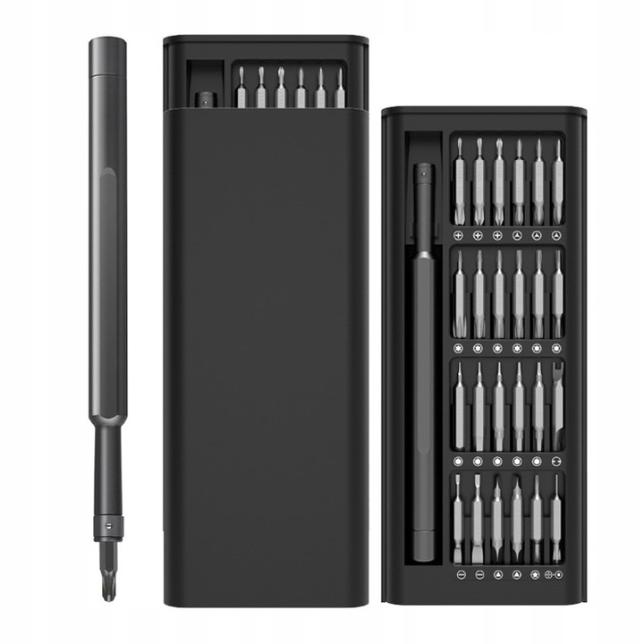 Set de surubelnite Precision 49 in 1, magnetice, gri, 162x70x18mm