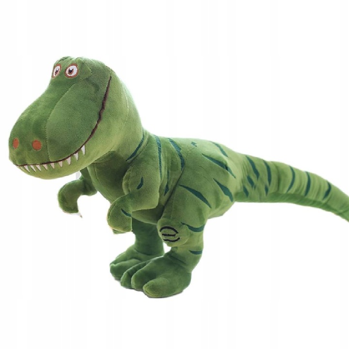 Jucarie de plus dinozaur, 40cm, verde, set