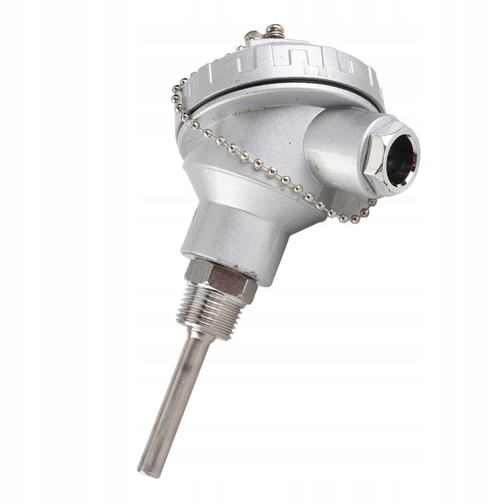 PT100 hőmérséklet-érzékelő, 1/2" NPT, 50mm, ezüst