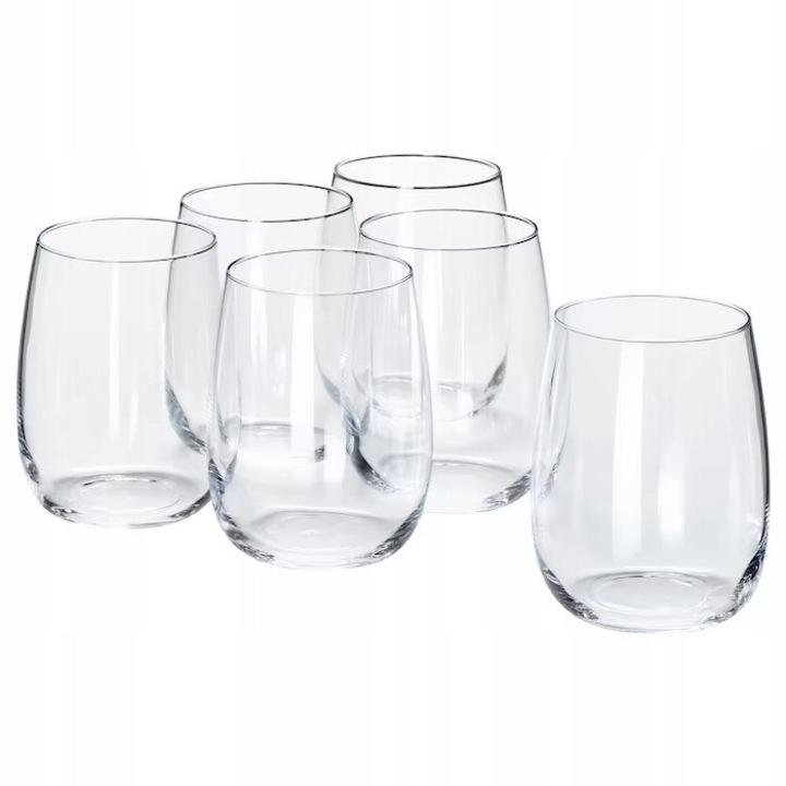Set pahare IKEA, 27 cl, sticla transparenta, 4 bucati
