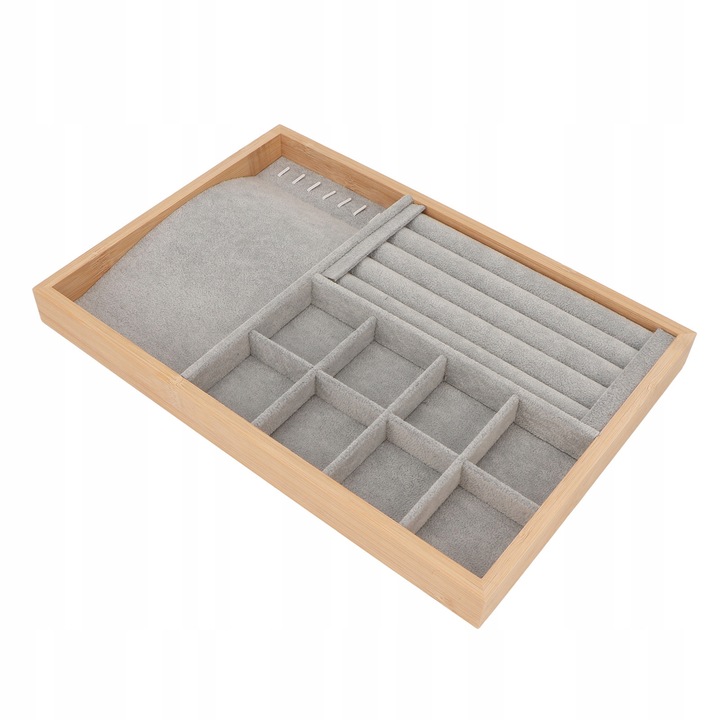 Tavita pentru bijuterii, 35,5x24,5x3cm, material din lemn, design elegant, set