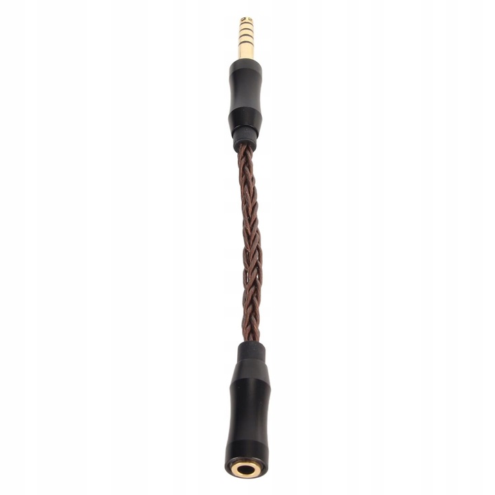 Adaptor casti 3.5mm la 4.4mm, cablu de 14cm, material cupru monocrystalin, conectori aurii