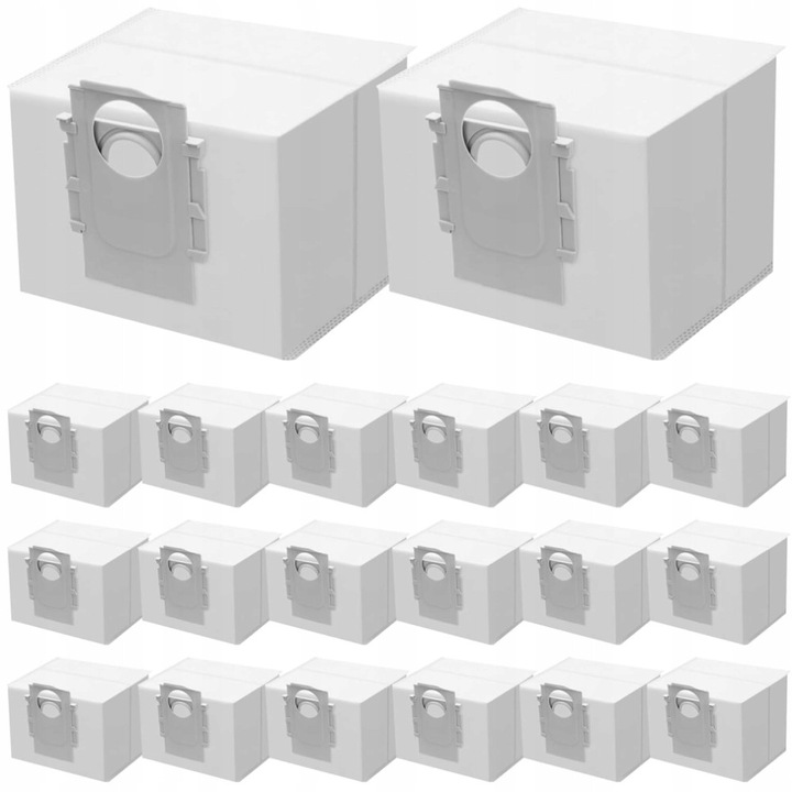 20 db porzsák készlet Xiaomi Roborock Q5 Q7 Max+, S7, S8 MaxV Ultra porszívókhoz, méretek 20x30cm