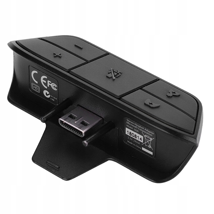 Fejhallgató adapter Xbox One-hoz, fekete