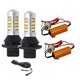 2 db P21W LED izzó készlet nappali menetfényhez és irányjelzőhöz, 42 SMD, hideg fehér/átható, 12V