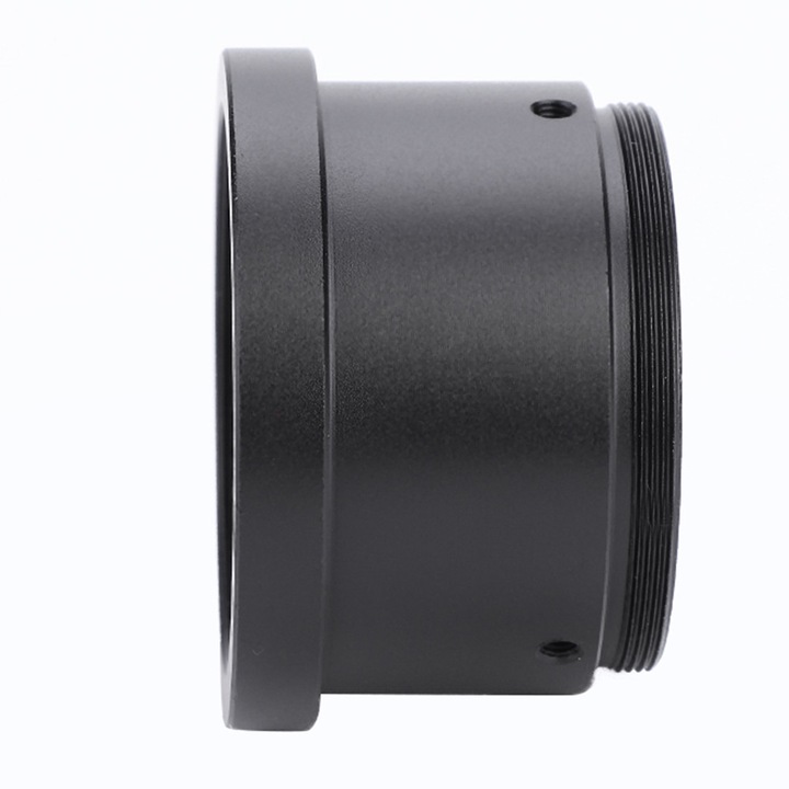 Adaptor M42x0,75 la 1,25 inch, cu inel de prindere din aluminiu, 3 suruburi, culoare neagra, 3,2cm