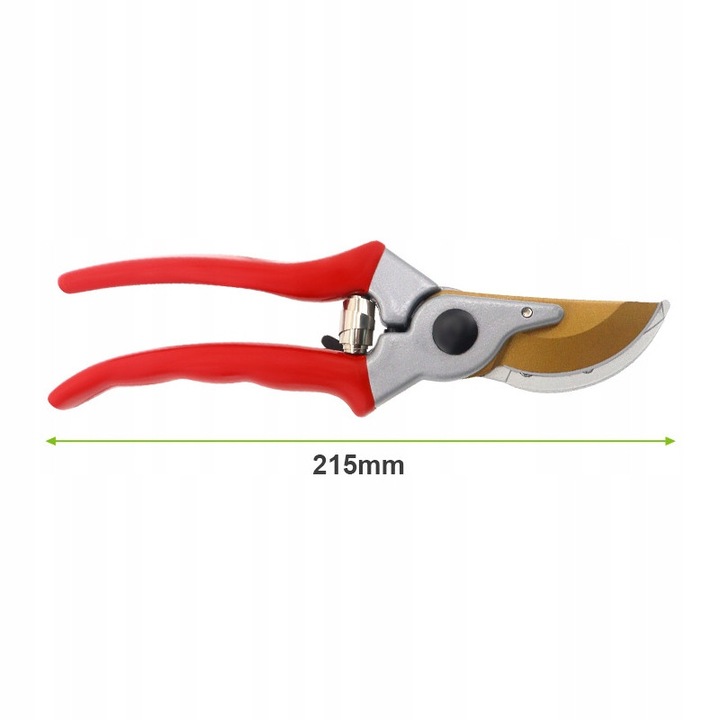 Foarfeca de gradinarit, clasica, cu maner ergonomic, rezistenta la ruginire, rosu, set