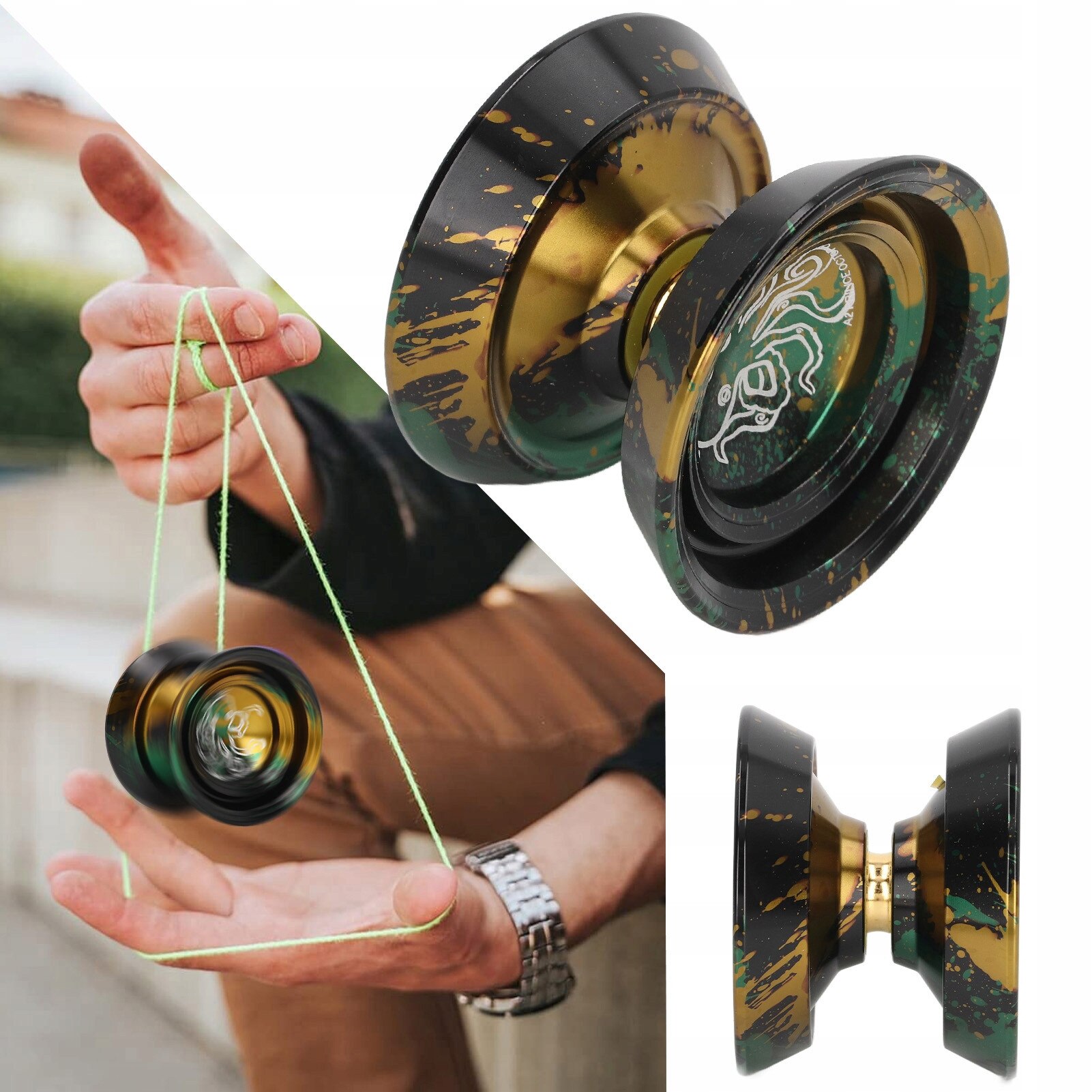 その他 Yo-yo- Set 3 Yoyo-uri din aliaj de aluminiu, Fokelyi, 5.5x5.5x4cm - eMAG.ro
