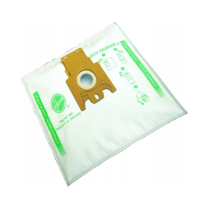 4 db porzsák Hoover H60 porszívóhoz, 26x31,5cm, 4,5cm