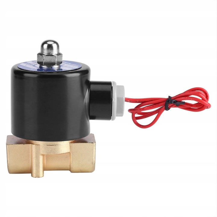 Elektromágneses szelep DN10 G3/8, normál zárt, 4mm, vízhez, levegőhöz, olajhoz