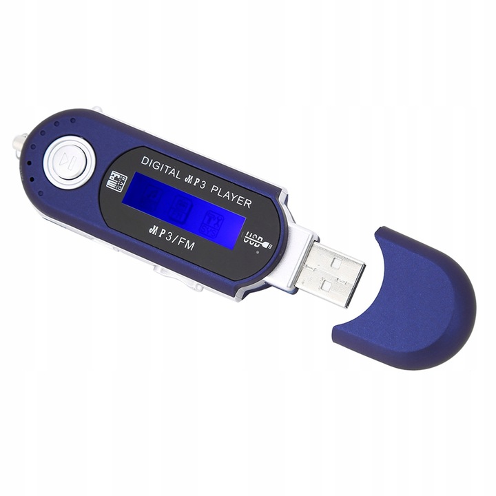 MP3 lejátszó, FM rádió, gyors USB 2.0 átvitel, többnyelvű, mellékelt fejhallgatóval