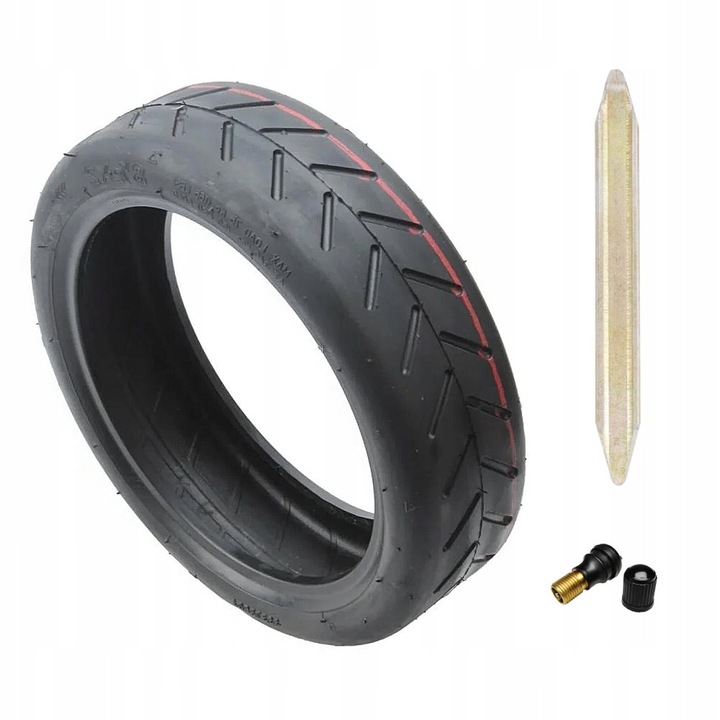 Opona electrica 8 1/2x2, compatibila cu Xiaomi M365, rezistenta la caldura, multicolor, set 1x opona, 1x duza, 1x levier metalic